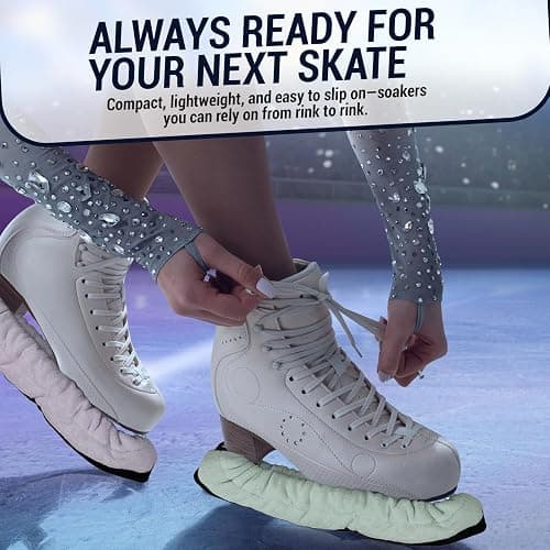 Kami-So Ice Skate Soakers | Durable Blade Protection | Lightweight Ice Skates Covers | Prevents Nicks & Scratches thumbnail 6