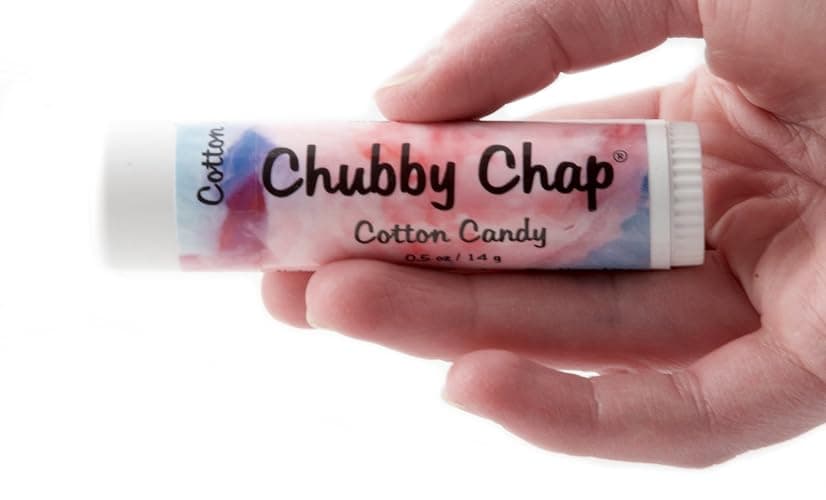 Chubby Chap - Large Jumbo Natural Lip Balm- 0.5 Ounces Cotton Candy - Image 1