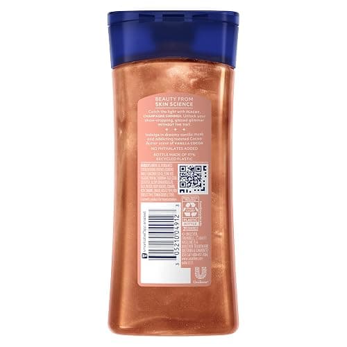 Vaseline Glazed and Glisten Sunlit Glow Body Gel Oil Vanilla Cocoa Shimmering with Ultra-Hydrating Lipids and 100% Pure Cocoa Butter, 6.8 Oz thumbnail 2