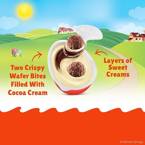 Kinder Joy Eggs, Bulk 15 Count, Holiday Treat Plus Toy, Sweet Creams and Chocolatey Wafer Bites, Stocking Stuffer for Kids, Individually Wrapped, 10.5 oz - 0.7 Ounce (Pack of 15) thumbnail 5