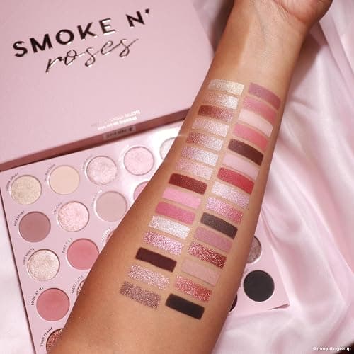 ColourPop Smoke N Roses Eyeshadow Palette - Rosey & Smokey Hues with Metallic and Matte Finishes - High-Pigment Eye Makeup with a Long-Wearing Formula (1.16 oz) thumbnail 5