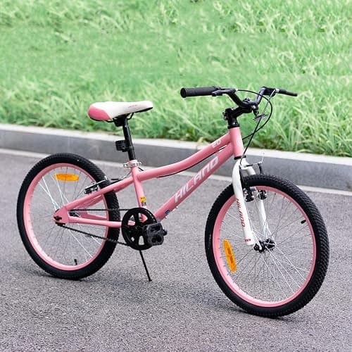 HILAND 20 Inch Kids' Bicycles Mountain Bike for Boys, Girls 5+ Years Old, Single Speed Kids Bicycles with Dual Handbrakes, Child Bike thumbnail 6