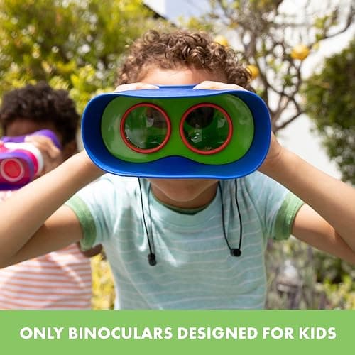 Educational Insights GeoSafari Kidnoculars - Toy Binoculars for Kids, Outdoor Toys for Kids Ages 4-8, Toddler Camping and Nature Toys, Lightweight Binoculars with Neck Strap, Bird Watching Gear thumbnail 3