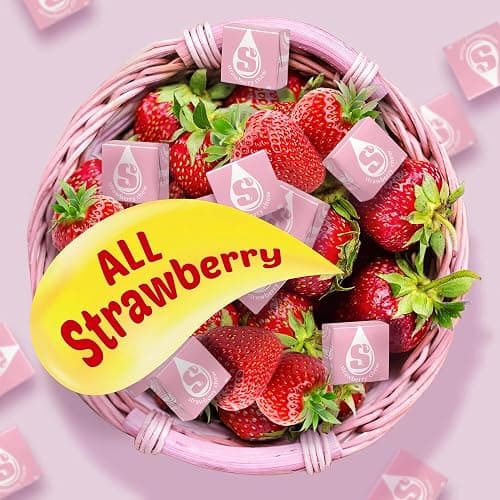 Strburst All Pink Chewy Candy -1 Pound Approx 90 Strawberry Candies - Bulk Candy Individually Wrapped Christmas Candy - Snacks for Kids and Adults - Pink Christmas Candy Bulk for Candy Buffet and Christmas Decoration thumbnail 3