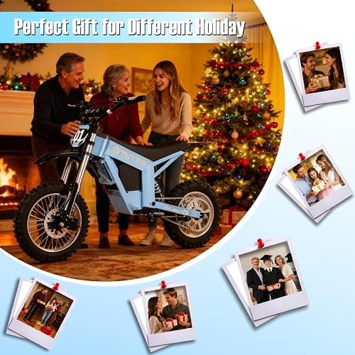 Tuttio Soleil01 GB Electric Dirt Bike, 2026 Upgrade E-Dirt Bike 37MPH Fast Electric Bike with 48V 21Ah Battery, 3 Speeds, 3000W Peak Off-Road Ebike for Adults Teens Boys Girls thumbnail 7