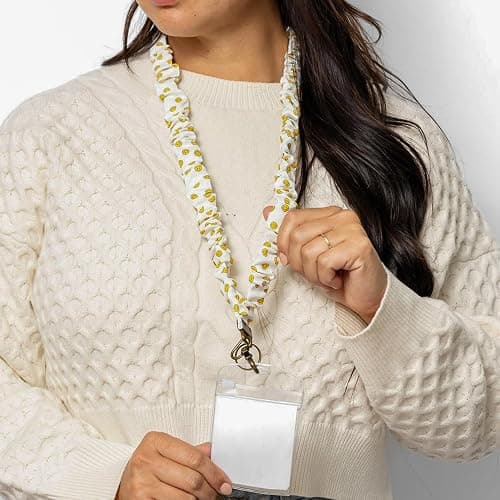 ANDI Neck Lanyard For Women - Scrunchie Cute Lanyard for Keys, Id Card Holder, Wallet - Aesthetic Long Lanyard thumbnail 2