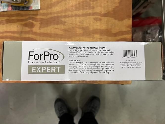 ForPro Professional Collection Expert Embossed Gel Polish Removal Wraps, Pre-Cut with Cotton Pad, Remove Gel Polish, Acrylics, & Nail Art, 4" L x 2.9" W, 500-Count thumbnail 10