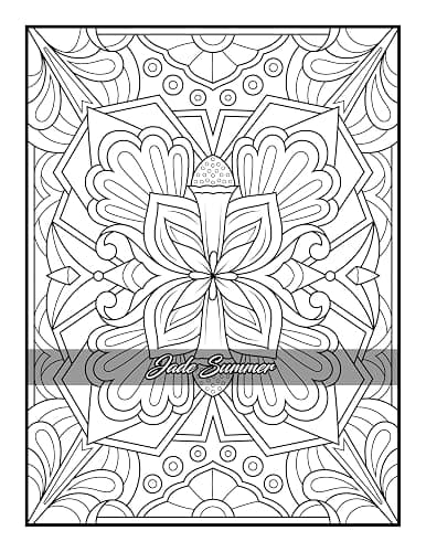 100 Amazing Patterns: An Adult Coloring Book with Fun, Easy, and Relaxing Coloring Pages thumbnail 12