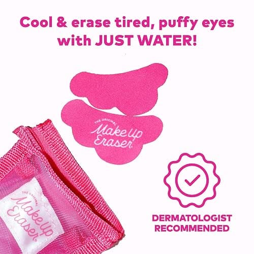 Makeup Eraser Cooling Clouds Reusable Undereye Patches - Hydroactive Technology Mask Patch Pads for Tired Puffy Eyes and Wrinkles with Mini Washbag, Set of 2 thumbnail 3