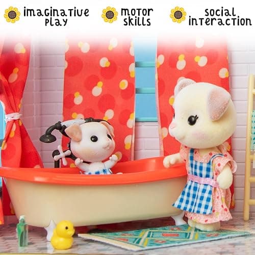 Honey Bee Acres The Barksters Dog Family, 4 Miniature Doll Figures, Small thumbnail 3