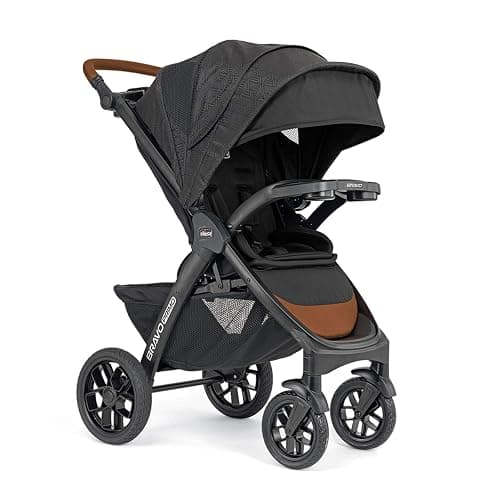 Chicco Bravo Primo 3-in-1 Trio Travel System, Bravo Primo Quick-Fold Stroller with KeyFit 35 Zip Infant Car Seat and Base, Springhill/Black thumbnail 12