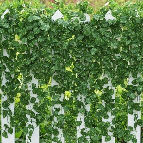 CEWOR Fake Vines for Room Decor 24 Pack 168ft Artificial Ivy Greenery Garland for Bedroom Wall Decor, Hanging Green Leaves for Party Wedding Christmas Decoration thumbnail 4