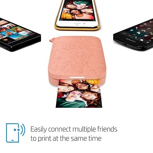 HP Sprocket Portable 2x3 Instant Photo Printer (Blush Pink) Zink Paper Bundle thumbnail 5