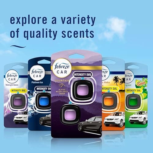 Febreze Car Mountain Scent Air Freshener Vent Clip,.07 oz,(Pack of 4) thumbnail 7