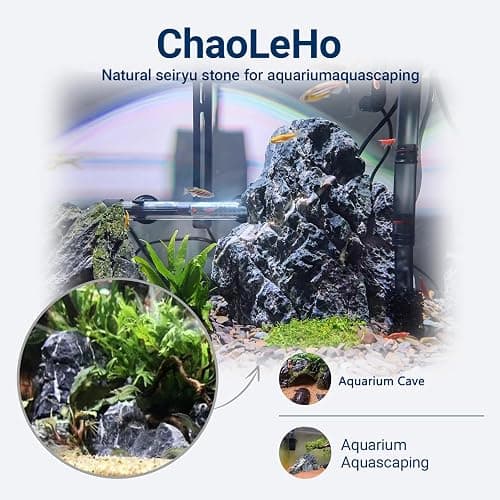 ChaoLeHo Natural Rocks Seiryu Stones Aquariums Stones for Aquascaping, Aquariums, Terrariums, Vivariums Decorative Stone,Reptile Enclosures,Paludariums,and Gardens-10lb（2 to 7 inch） thumbnail 2