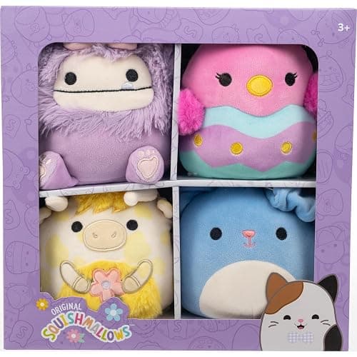 Squishmallows Original Easter 4-Pack – Official Jazwares Plush Box Set (Little) - Image 1