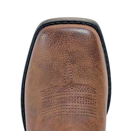 IUV Cowboy Boots For Women Square Toe Wide Western Mid Calf Cowgirl Boots | Comfortable and Roomy, Pull-on, Embroidered, Vintage-modern, Stylish for Daily Life and Outdoor Adventures. thumbnail 5