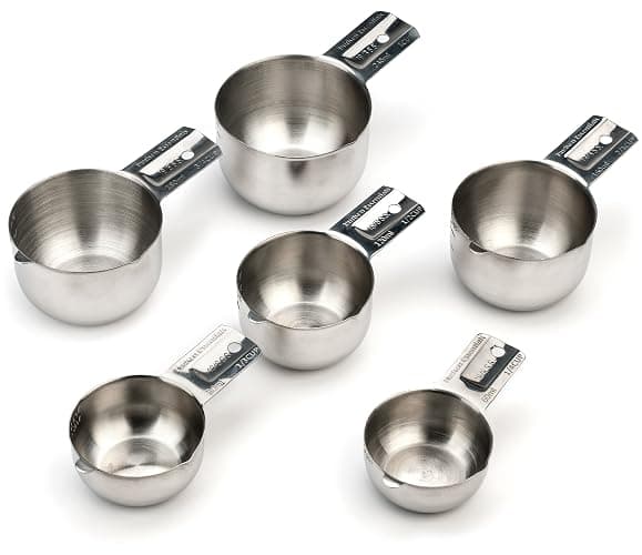 Hudson Essentials Stainless Steel Measuring Cups Set (6 Piece Set) thumbnail 3