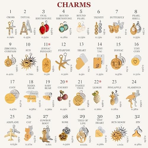 MignonandMignon Charm Bracelet for Women Gold Personalized | Build Your Own Bracelet with Interchangeable Charms | Birthstone Initial Zodiac Gift for Mom Grandma Mothers Day thumbnail 6