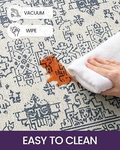 DEXI Kitchen Mats for Floor Cushioned, 23x59 Extra Large Wide Runner Rug Non Slip, Waterproof Soft Comfort Standing Padded Anti Fatigue Decorative, Blue White - 59"L x 23"W x 0.4"Th - Blue / White thumbnail 5
