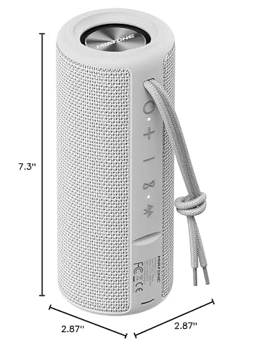 MIATONE Boombox Portable Bluetooth Speaker Wireless Outdoor Waterproof Speaker - Grey thumbnail 8