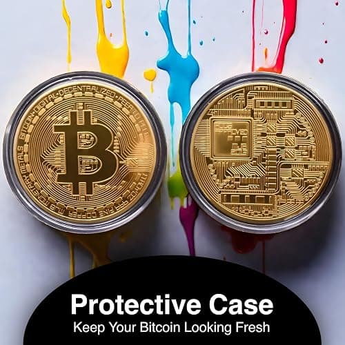 Collector's Edition Bitcoin Coin - Commemorative Cryptocurrency Collectible in Protective Acrylic Display Case - Perfect for Crypto Enthusiasts, Coin Collectors, and Gifts thumbnail 7