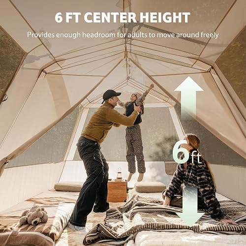 Naturehike Village Lite Camping Tent, 60S Easy Setup Instant Tents for Camping, Double Layer 4/8 Person Tent with with Full Rainfly thumbnail 7