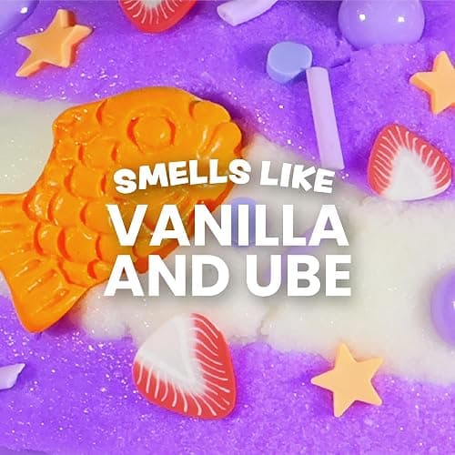 Peachybbies Ube Ice Cream Cloud Slime - Made in USA Premium, 100% Authentic, 7 oz, Scented for Kids, ASMR, Slime Charms, Fidget Toys thumbnail 2