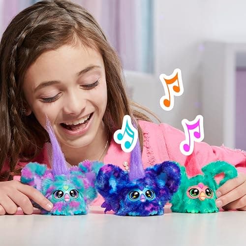 Furby Furblets Mer-May Mini Electronic Plush Toy, Blue_or_green thumbnail 2