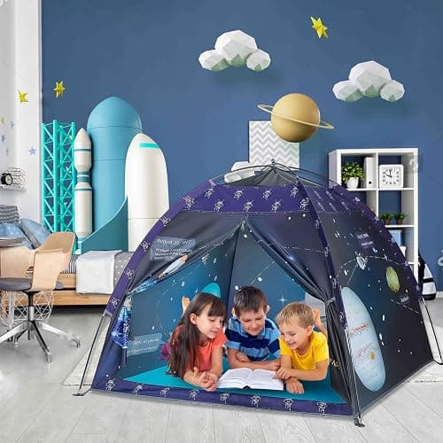alprang Space World Play Tent Galaxy Dome Playhouse for Boys and Girls Imaginative Play-Astronaut Space for Kids Indoor and Outdoor Fun, Perfect Kid’s Gift- 47" x 47" x 43" thumbnail 2