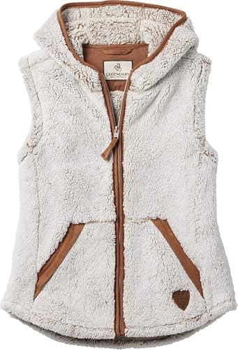 Legendary Whitetails Womens Fuzzy Hide Fleece Vest - Image 1