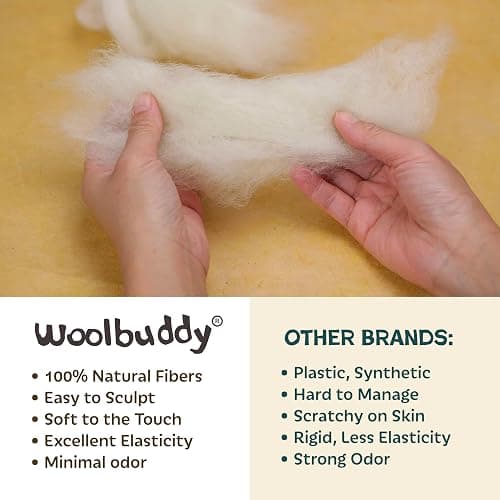 Woolbuddy Needle Felting Kit – Dinosaur DIY Craft Kit for Beginners & Adults – Includes Felting Wool, Felting Needles, Felting Pad & Step-by-Step Instructions thumbnail 4