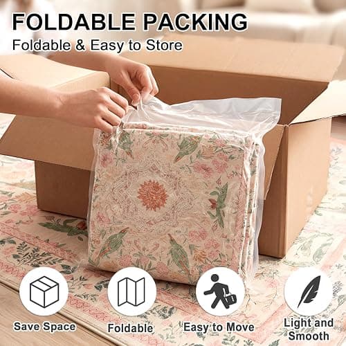 Cnythlis 6'x9' Bohemian Floral Large Area Rug, Cream/Pink/Sage | Botanical Bird, Non-Slip, Water Resistant, Low Pile, Faux Wool, Cotton-Backed Silicone Grip Backing, Kid & Pet Friendly thumbnail 7