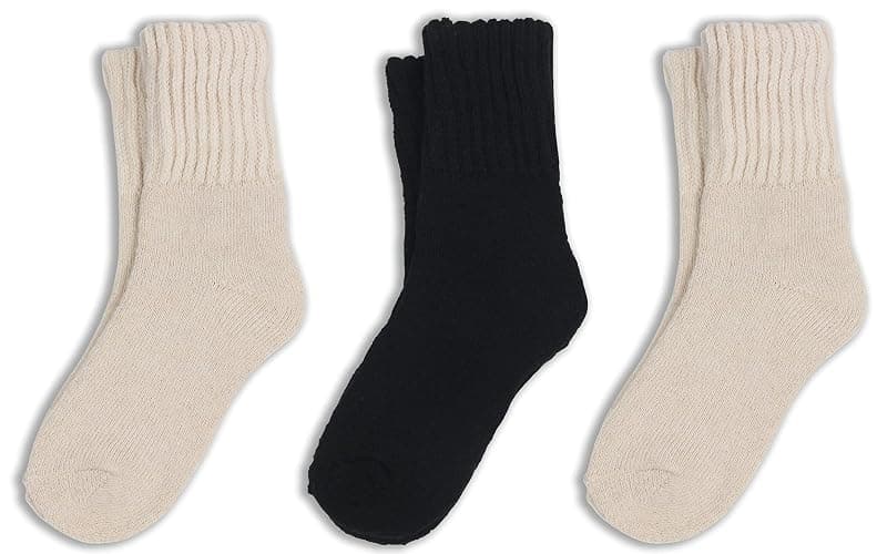 BomKinta Boot Socks for Women Winter Solid Thick Warm Socks Cozy Crew Socks Christmas Gift thumbnail 3