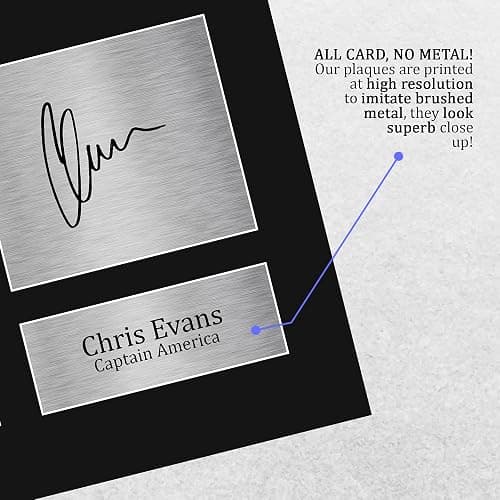 HWC Trading Chris Evans USL Signed Printed Autograph Captain America The Avengers Print Photo Picture Display - US Letter Size thumbnail 5