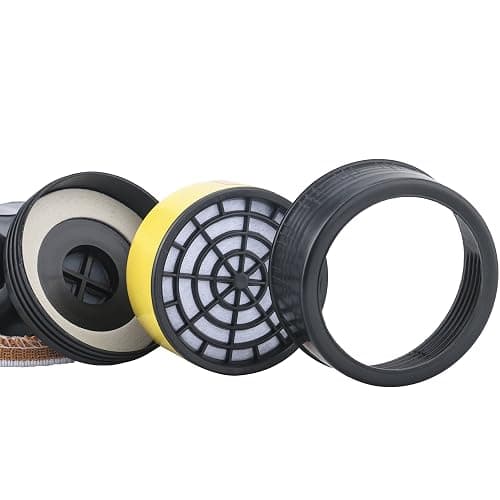 Leeko Anti-dust Spray Chemical Gas Dual Cartridge Respirator Paint Filter Mask with Activated Carbon Box thumbnail 4