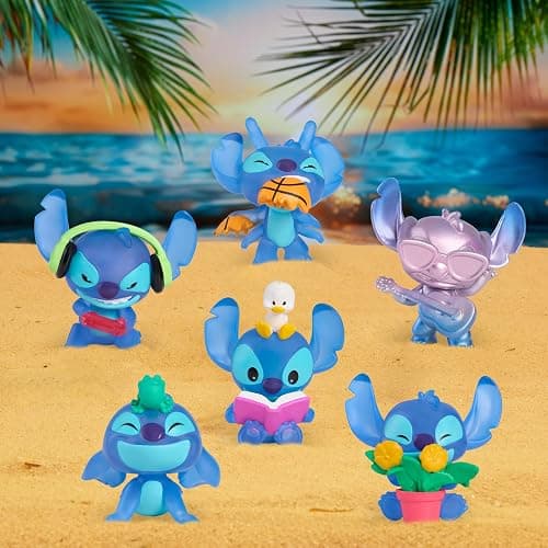 Disney Stitch That’s So Stitch Collector Figure Pack, 6 Exclusive 2-inch Collectible Figurines, Toy for Fans, Boys, Girls, Kids Ages 3 and Up by Just Play thumbnail 2