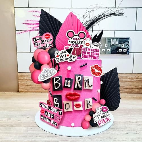 LaVenty Mean Girl Cake Topper Mean Girl Birthday Party Decoration | Mean Girl Cake Topper Mean Girl Birthday Party Decoration Cupcake Toppers for Wedding Bridal Shower Bachelorette Theme Girls thumbnail 5