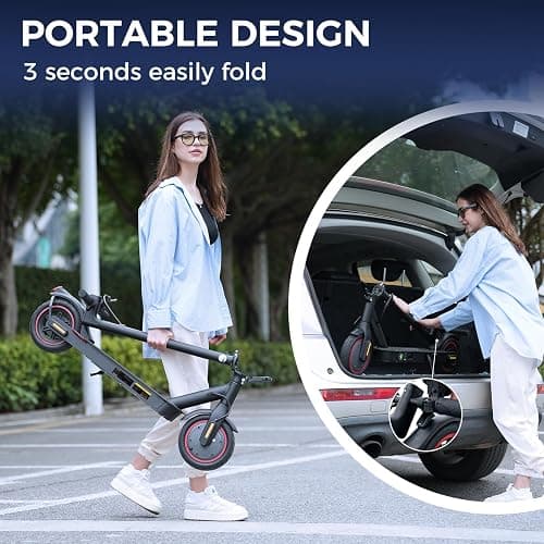 HopCycle Electric Scooters - Electric Scooter for Kids, 500W/1000W Motor, 18/25 MPH Top Speed, 8.5'' /9.3'' Tires, 21/28 Miles, Long Range Electric Scooter for Adults and Teens thumbnail 8