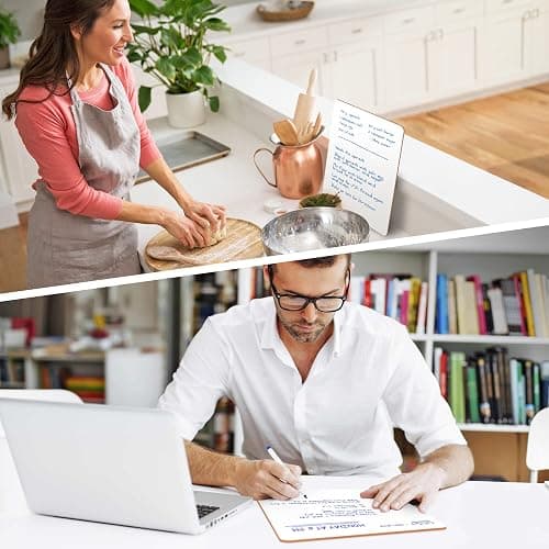 Scribbledo 12 Small White Board Dry Erase Boards Classroom Pack Mini White Boards 9"x12” Double Sided Personal Whiteboards for Students Teachers School Supplies Lapboards Mini Whiteboard Erasers Incl thumbnail 9