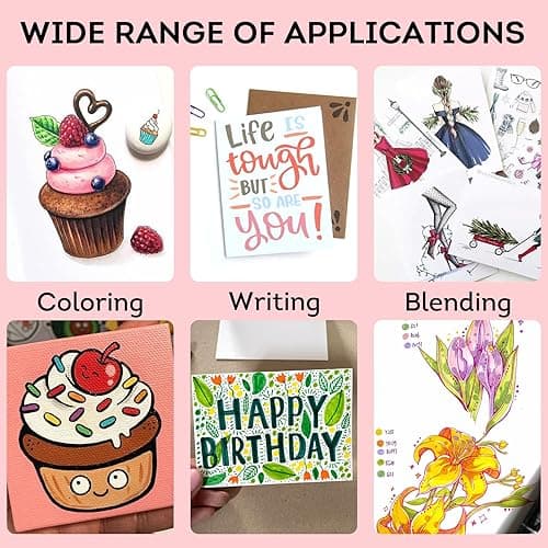 colpart 120 Colors Alcohol Markers Dual Tip Art Markers for Kids Marker Pens with Pen Holder and Case for Adult Painting Supplies Perfect for Painting, Coloring Book, Sketching and Drawing - 120 Color1 thumbnail 3