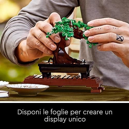 LEGO Botanicals Albero Bonsai - Kit di Piante Artificiali, Modellino da Costruire di Alberello con Vaso - Decorazione per la Casa Fai da Te - Idee Regalo per Adulti, Donna o Uomo - 10281 thumbnail 5