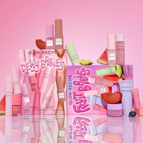 Glow Recipe Dewy Babies Travel Skincare Set - Plum Plump Hyaluronic Acid Serum + Dewy Flush Tinted Blush Drops + Pink Juice Face Moisturizer + Bronzing Hue Drops + Ultra Fine Facial Mist (5 Count) thumbnail 9