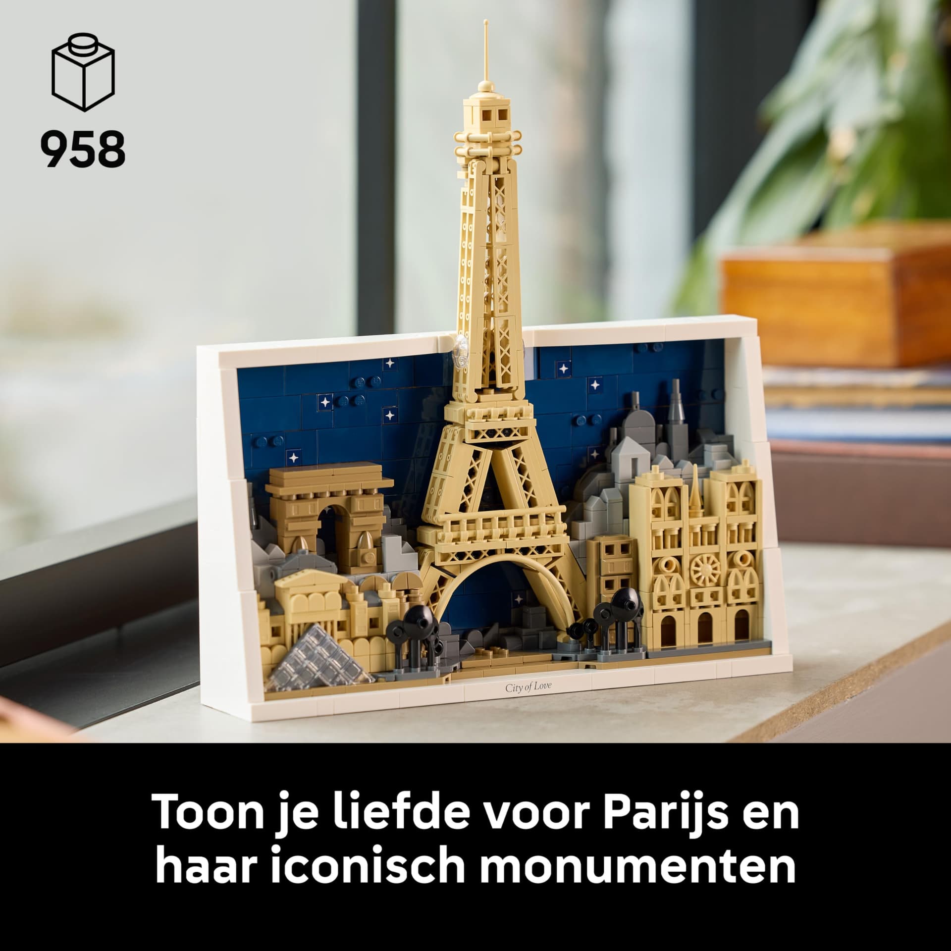 LEGO Architecture: Paris – City of Love – Miniature Building Kit for Adults, 3D Wall Decoration with Iconic Parisian Sights like the Eiffel Tower – Gift Idea – 21064 thumbnail 2