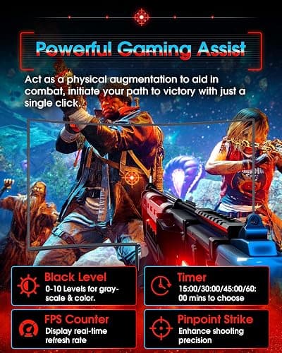 SANSUI 27 Inch Curved 240Hz Gaming Monitor FHD 1080P, 1500R Curve Computer Monitor, 130% sRGB, 4000:1 Contrast, HDR, FreeSync, MPRT 1Ms, Low Blue Light, HDMI DP Ports, Metal Stand, Cable Incl. thumbnail 5