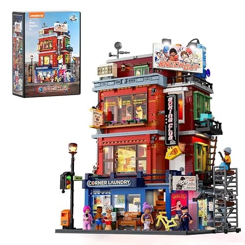 Lumibricks Street Fusion Boxing Club Lighting Building Bricks Set - City Town Modular Playset Collection Display kit with Minifigures 3036 Pcs for Adults & Teens & Life Enthusiasts - Image 1