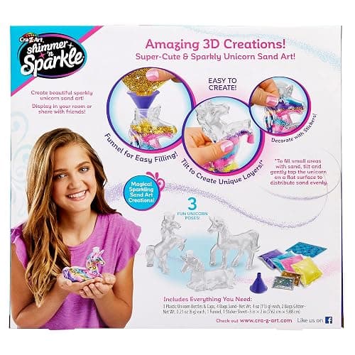 Cra-Z-Art Shimmer 'N Sparkle Sparkling Unicorn Sand Creations | 3D Sand Art Kit, Assorted Colors, DIY Arts & Crafts, Ages 6+, Birthday Gift thumbnail 6