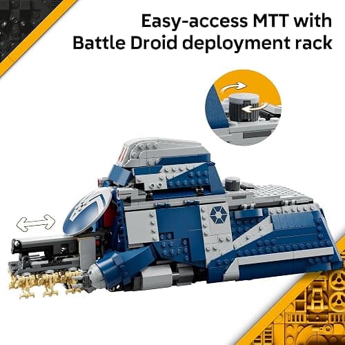 LEGO Star Wars: The Clone Wars Battle of Felucia Separatist MTT Building Toy for Kids - Building Blocks for Pretend Play or Room Decor - Collectible Gift Idea for Boys & Girls, Ages 9+ - 75435 thumbnail 3