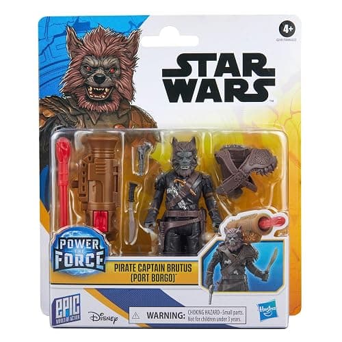 STAR WARS Epic World of Action Pirate Captain Brutus (Port Borgo) 4-Inch Deluxe Action Figure & 5 Accessories, Toys for Boys & Girls Ages 4+ thumbnail 2