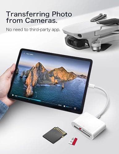 USB C SD Card Reader for iPhone 15/iPad/Mac, ChiaoPio USB C to SD CF, Type C Memory Card Adapter with Compact Flash/CF/SD/MicroSD Slots Compatible with iPad MacBook Pro/Air/Mini Mac Laptop thumbnail 6